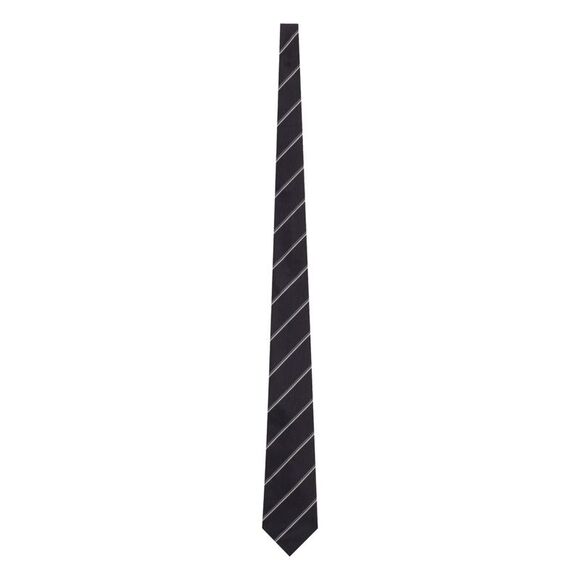 Saint Laurent Men Striped Wide Tie